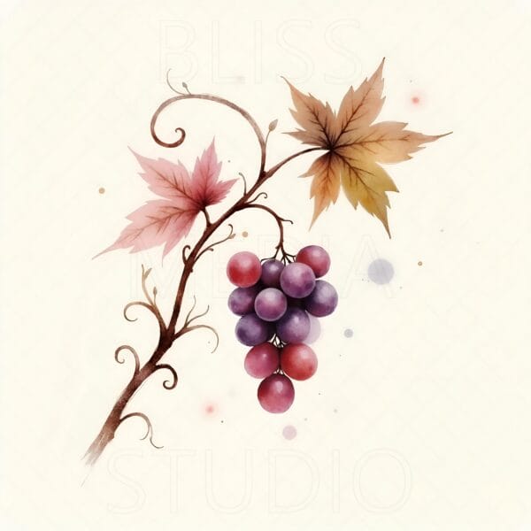 14 Grape Vine Botanical Prints – Chateaucore Wall Art Set (Digital Download) - Image 4
