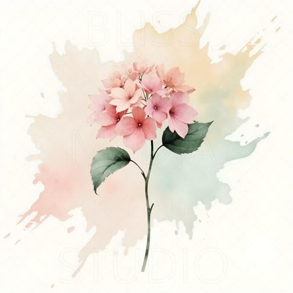 14 Hydrangea Botanical Prints – Chateaucore Wall Art Set (Digital Download) - Image 6
