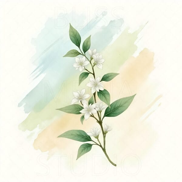 15 Jasmine Botanical Prints – Chateaucore Wall Art Set (Digital Download) - Image 2