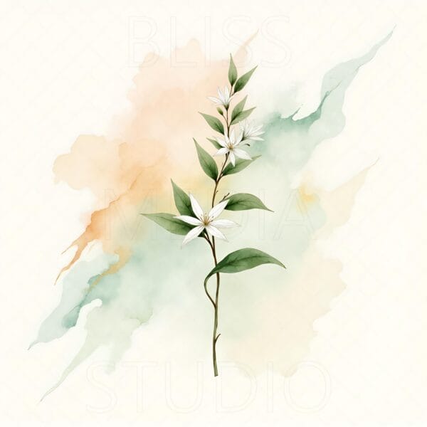 15 Jasmine Botanical Prints – Chateaucore Wall Art Set (Digital Download) - Image 4