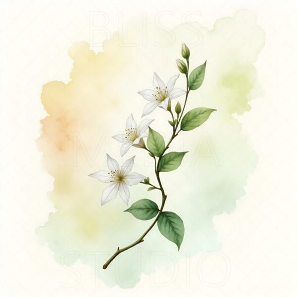 15 Jasmine Botanical Prints – Chateaucore Wall Art Set (Digital Download) - Image 8