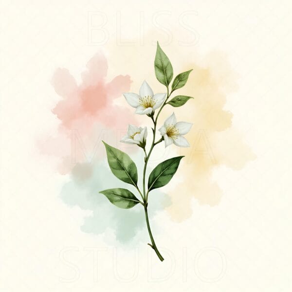 15 Jasmine Botanical Prints – Chateaucore Wall Art Set (Digital Download) - Image 9
