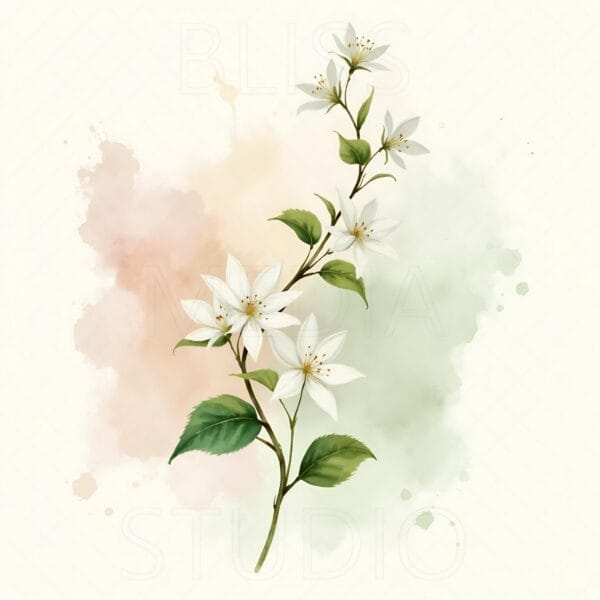 15 Jasmine Botanical Prints – Chateaucore Wall Art Set (Digital Download) - Image 10