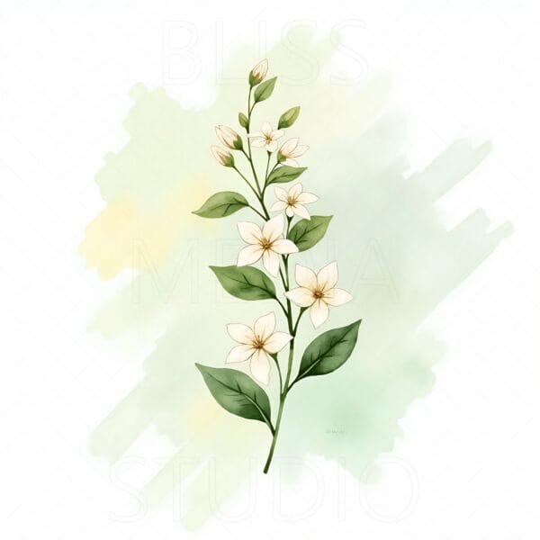 15 Jasmine Botanical Prints – Chateaucore Wall Art Set (Digital Download) - Image 11