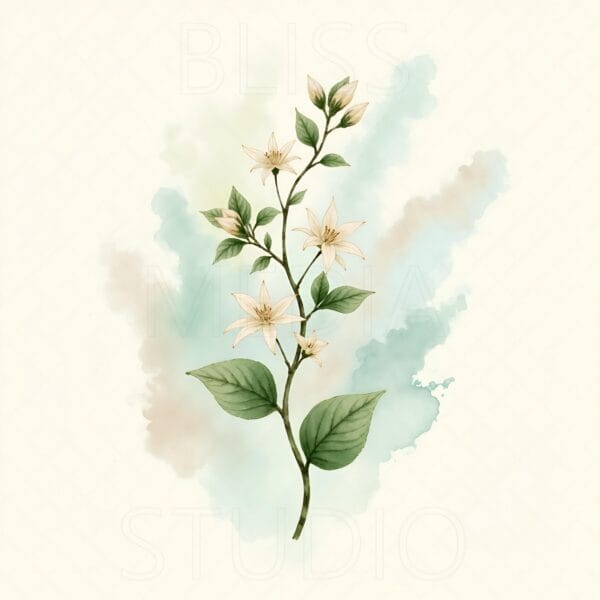 15 Jasmine Botanical Prints – Chateaucore Wall Art Set (Digital Download) - Image 13