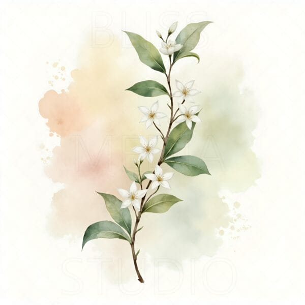 15 Jasmine Botanical Prints – Chateaucore Wall Art Set (Digital Download) - Image 14