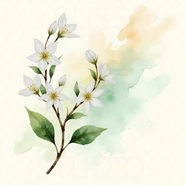 15 Jasmine Botanical Prints – Chateaucore Wall Art Set (Digital Download) - Image 15