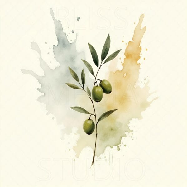 15 Olive Branch Botanical Prints – Chateaucore Wall Art Set (Digital Download) - Image 2