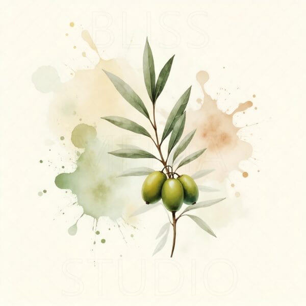 15 Olive Branch Botanical Prints – Chateaucore Wall Art Set (Digital Download) - Image 3