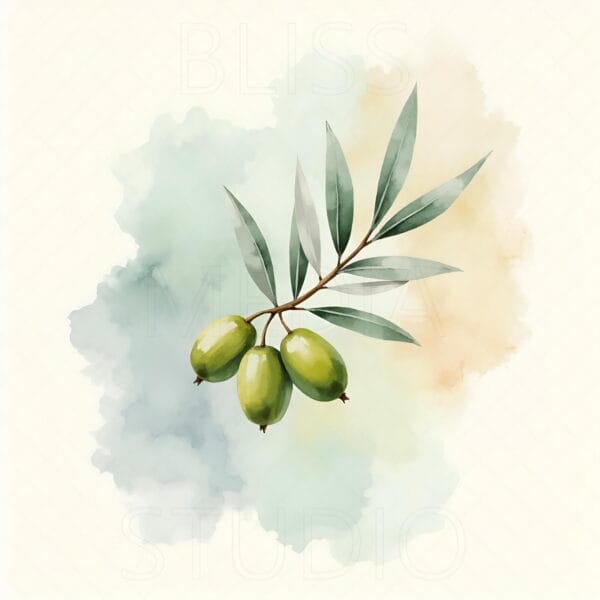 15 Olive Branch Botanical Prints – Chateaucore Wall Art Set (Digital Download) - Image 8