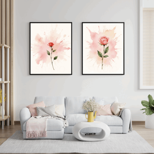 13 Climbing Rose Botanical Prints – Chateaucore Wall Art Set (Digital Download)