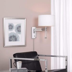 Brushed Nickel Cord Cover – Clean, Guest-Ready Finish for Plug-In Lighting