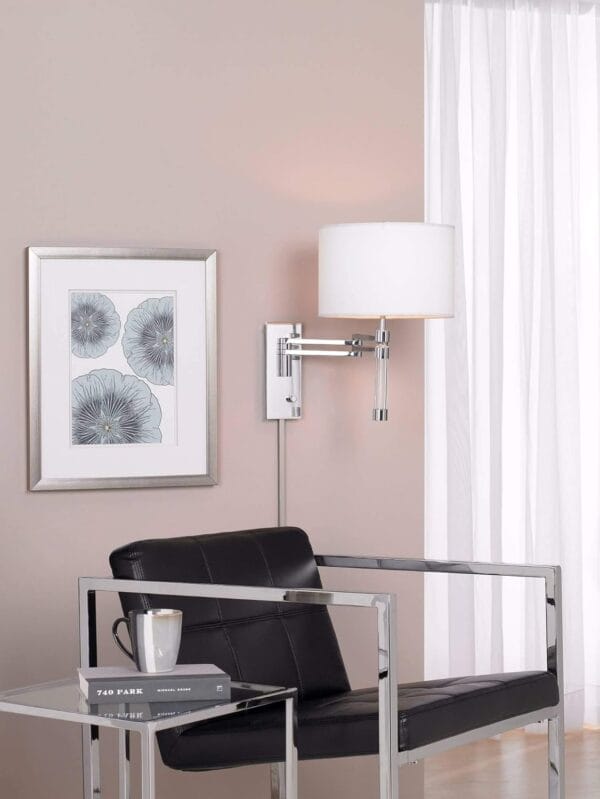 Brushed Nickel Cord Cover – Clean, Guest-Ready Finish for Plug-In Lighting