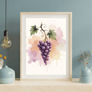 14 Grape Vine Botanical Prints – Chateaucore Wall Art Set (Digital Download)