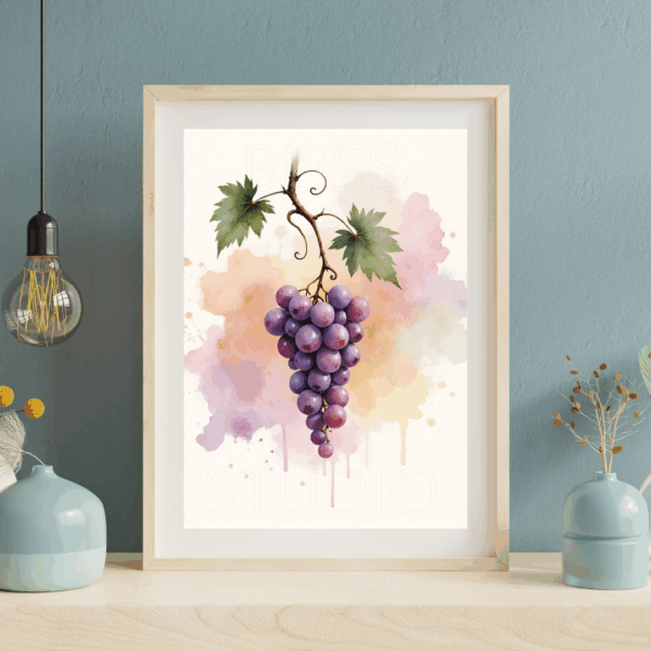 14 Grape Vine Botanical Prints – Chateaucore Wall Art Set (Digital Download)