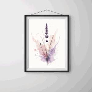 16 Lavender Botanical Prints – Chateaucore Wall Art Set (Digital Download)