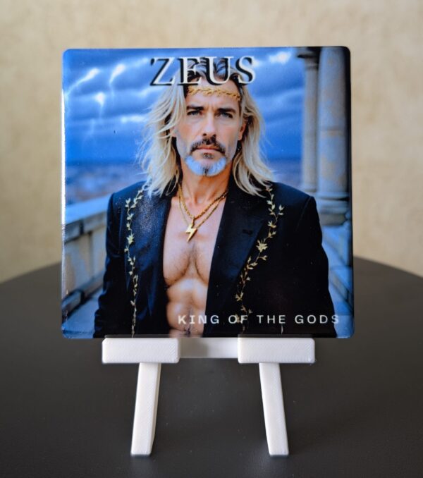 Greek Mythology Conversational Coaster: Zeus