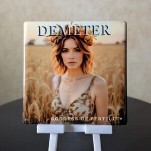 Greek Mythology Conversational Coaster: Demeter