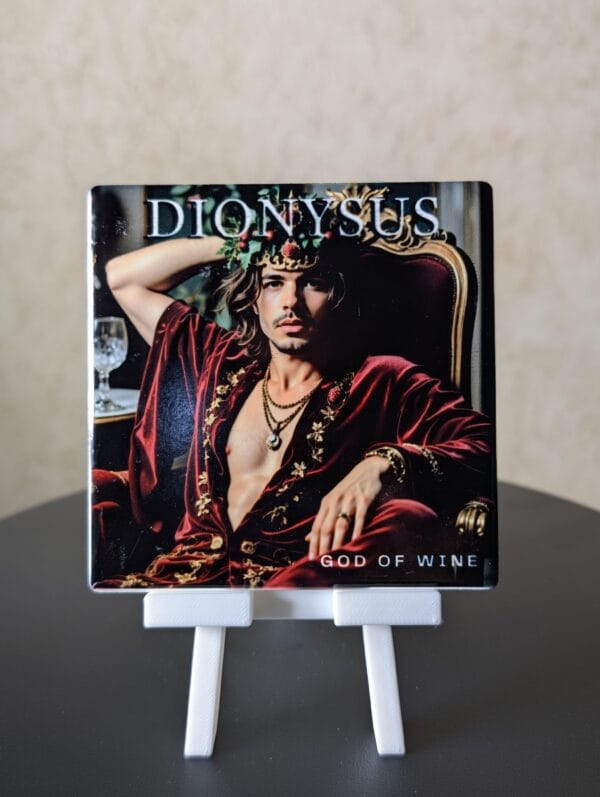 Greek Mythology Conversational Coaster: Dionysus