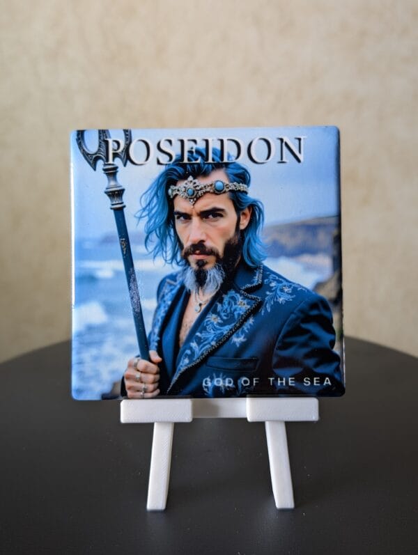 Greek Mythology Conversational Coaster: Poseidon