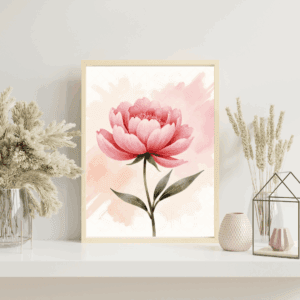 15 Peony Botanical Prints – Chateaucore Wall Art Set (Digital Download)