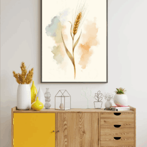 12 Barley Botanical Prints – Chateaucore Wall Art Set (Digital Download)