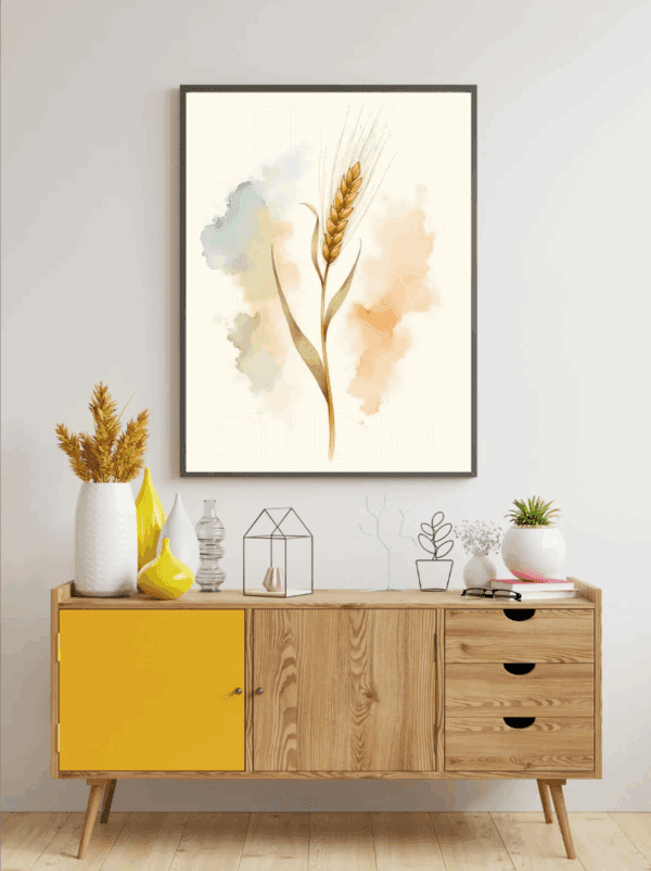 12 Barley Botanical Prints – Chateaucore Wall Art Set (Digital Download)