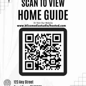 FREEBIE: Printable 5x7 QR Welcome Sign Template